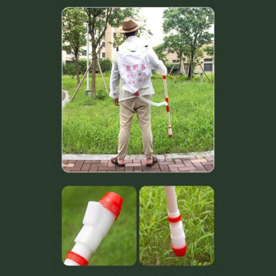 Agricultural Manual Corn Fertilizer Applicator Backpack Spreader for Fruit Trees, Adjustable Size, Durable Material